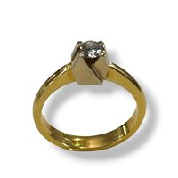 Anello Gianni Pace Donna Solitari in Oro giallo Diamante 0.20 Ct GPGSLG3 - GPGSLG3